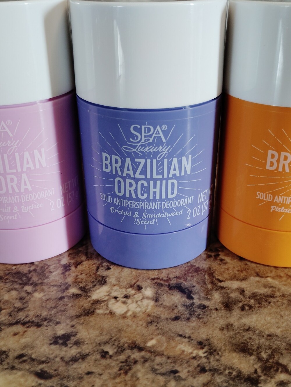 SPA Luxury Brazilian Solid Antiperspirant Trio - Floral, Orchid, Sol.New - Picture 3 of 4